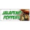 Signmission JALAPENO POPPERS BANNER SIGN fresh hot stuffed deep fried spicy pepper B-96 Jalapeno Poppers - alternate 1